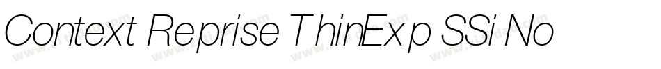 Context Reprise ThinExp SSi Normal字体转换